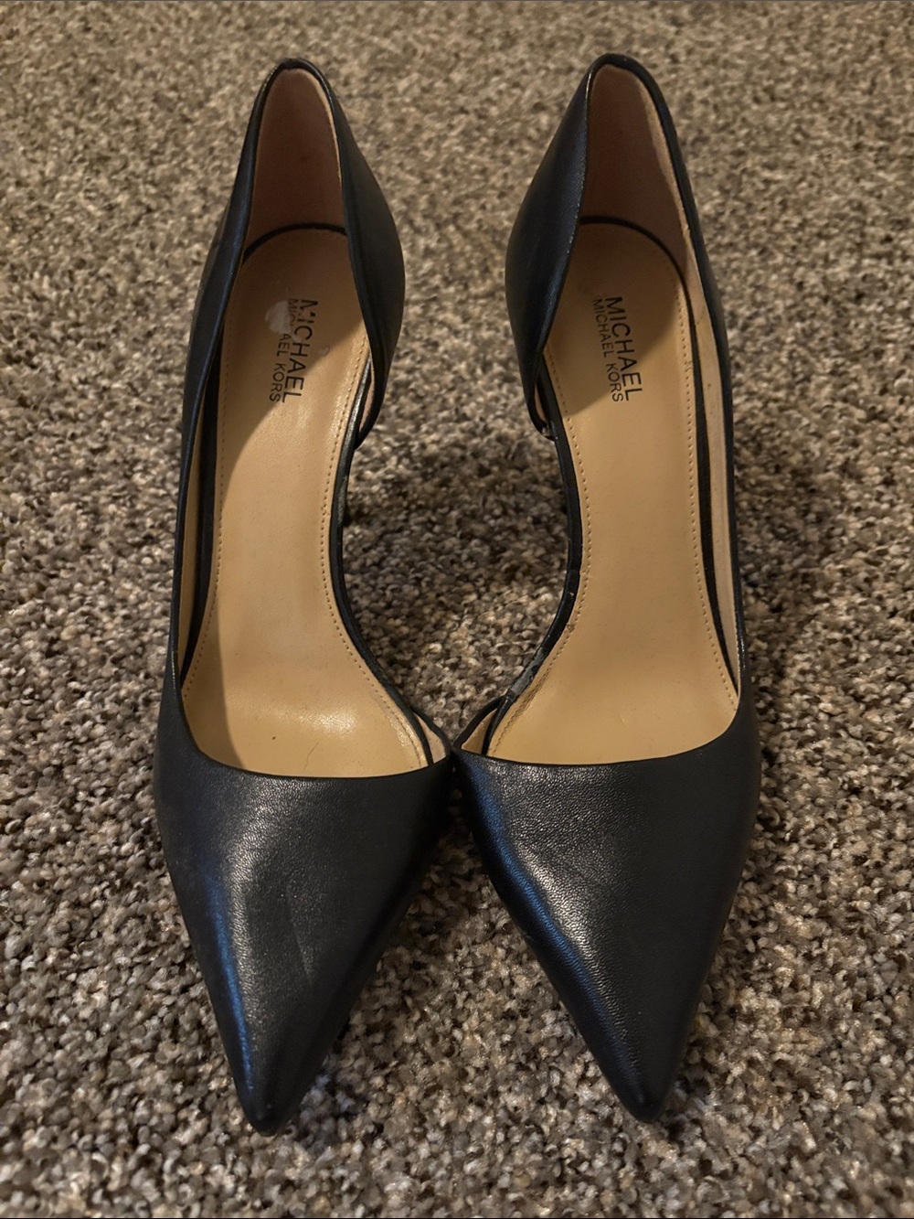 Michael Kors Black Pointed Toe D'Orsay Pumps